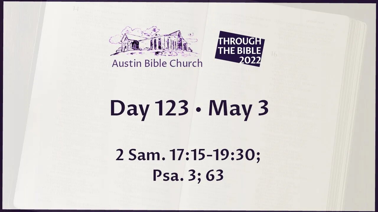 Through the Bible 2022 (Day 123)