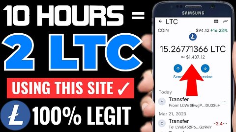 10 HOURS = 2 LITECOIN 🔥 GET 2 LTC Every 10 Hours •• New Litecoin Earning Site