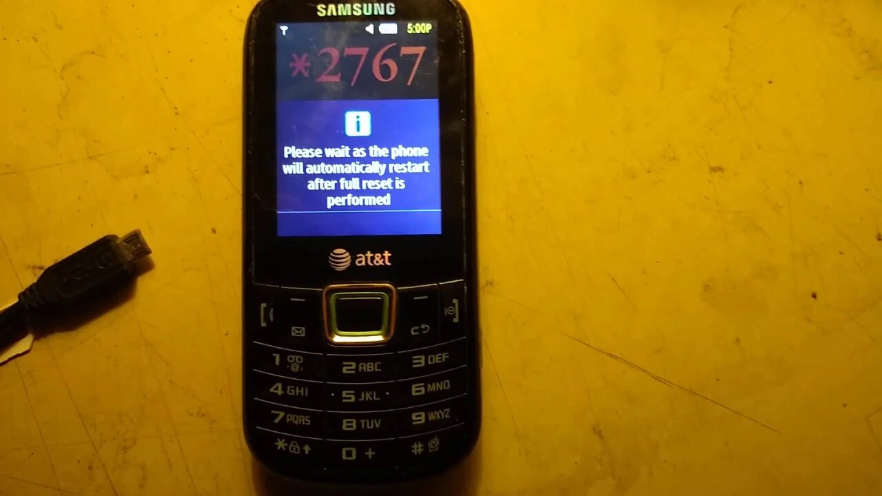 AT&T Samsung Evergreen A667 Phone Hard Reset Instructions