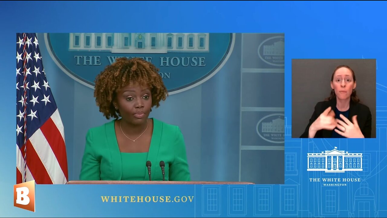 WH Press Secretary Karine Jean-Pierre speaking with reporters...