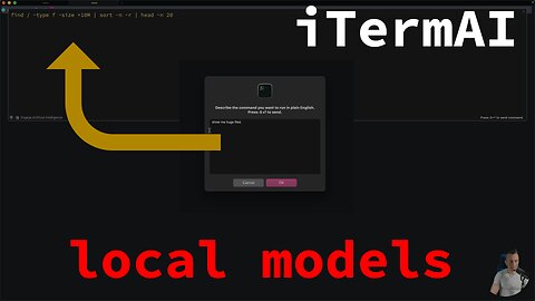 iterm2 3.5.1beta2 - using a local model for AI features