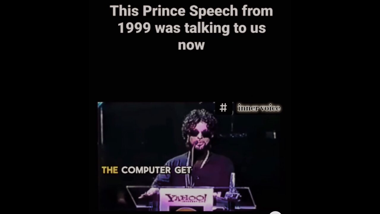 Prince talking about whats happening now