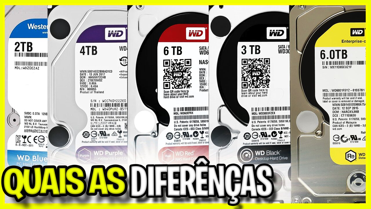 š„ Diferenças entre HDs Western Digital - Qual o melhor HD para mineração de Chia