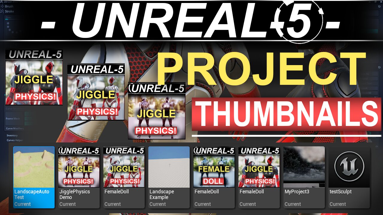 Unreal-5: Project Thumbnails (In 60 Seconds!!)