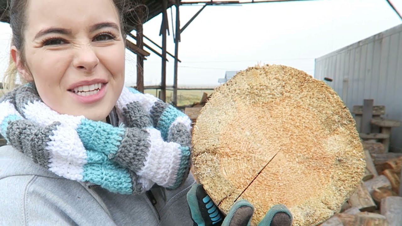 Splitting Firewood To Heat My Homestead