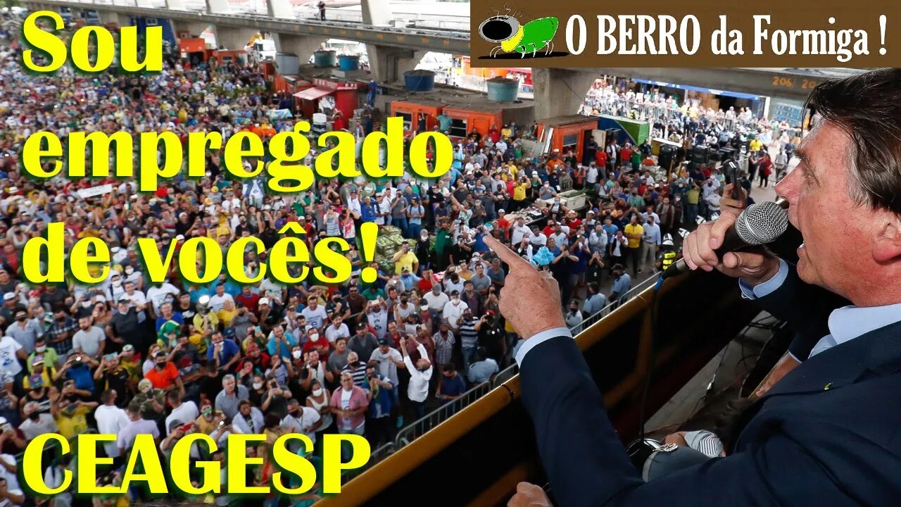 Ceagesp LOTADO recebendo Bolsonaro-Secou a teta que petistas e tucanos mamavam