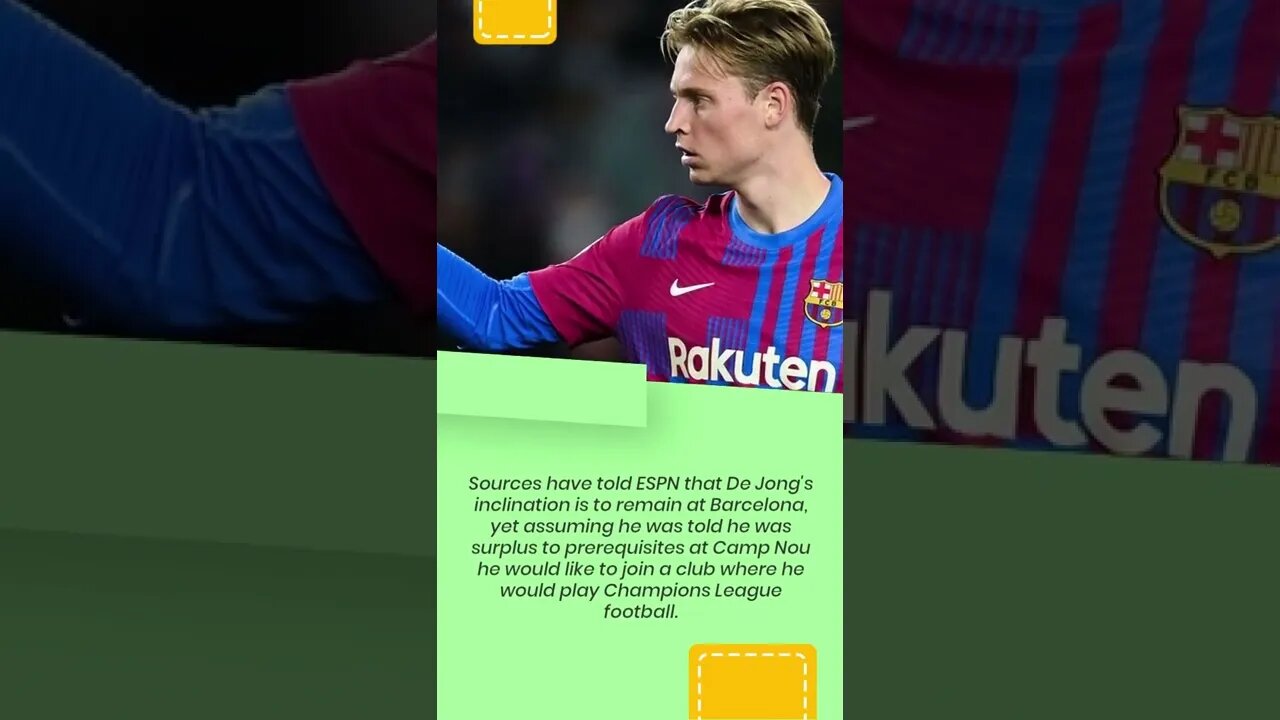 Manchester United face daunting task for Barcelona's Frenkie de Jong #shorts