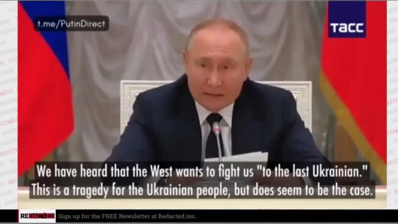 Vladimir Putin Warns NATO "We haven't even started yet." | Redacted with Clayton Morris