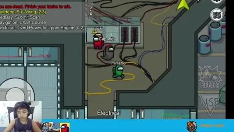 Live jogando Among US