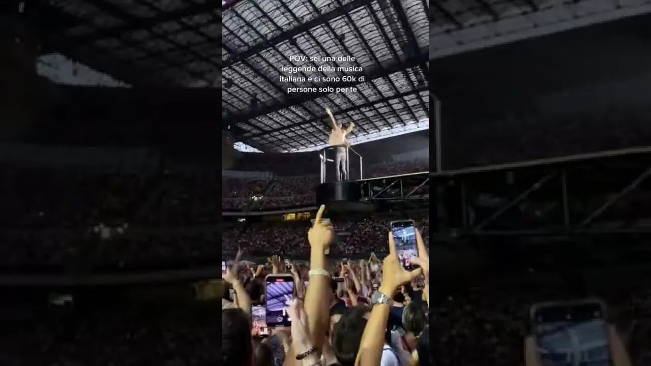 CESARE CREMONINI DELIRIO AL SAN SIRO DI MILANO