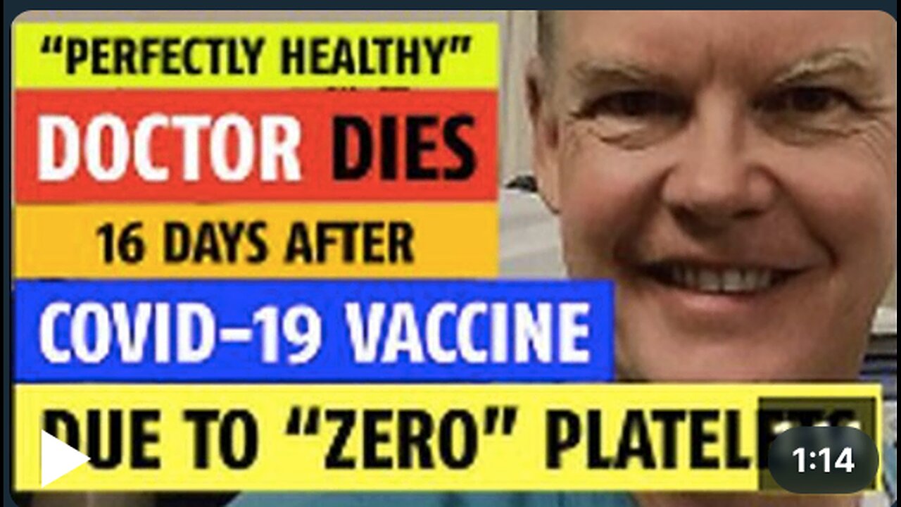 "Perfectly healthy" doctor dies from lack of blood platelets after COVID-19 vaccine