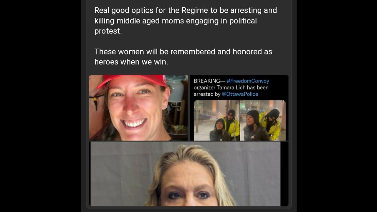 Tamara Lich last message before she was arrested