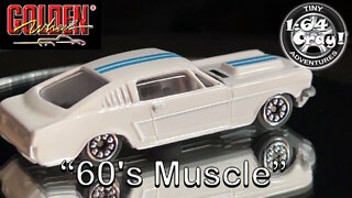 “60's Muscle” in White/Blue- Model by Golden Wheel