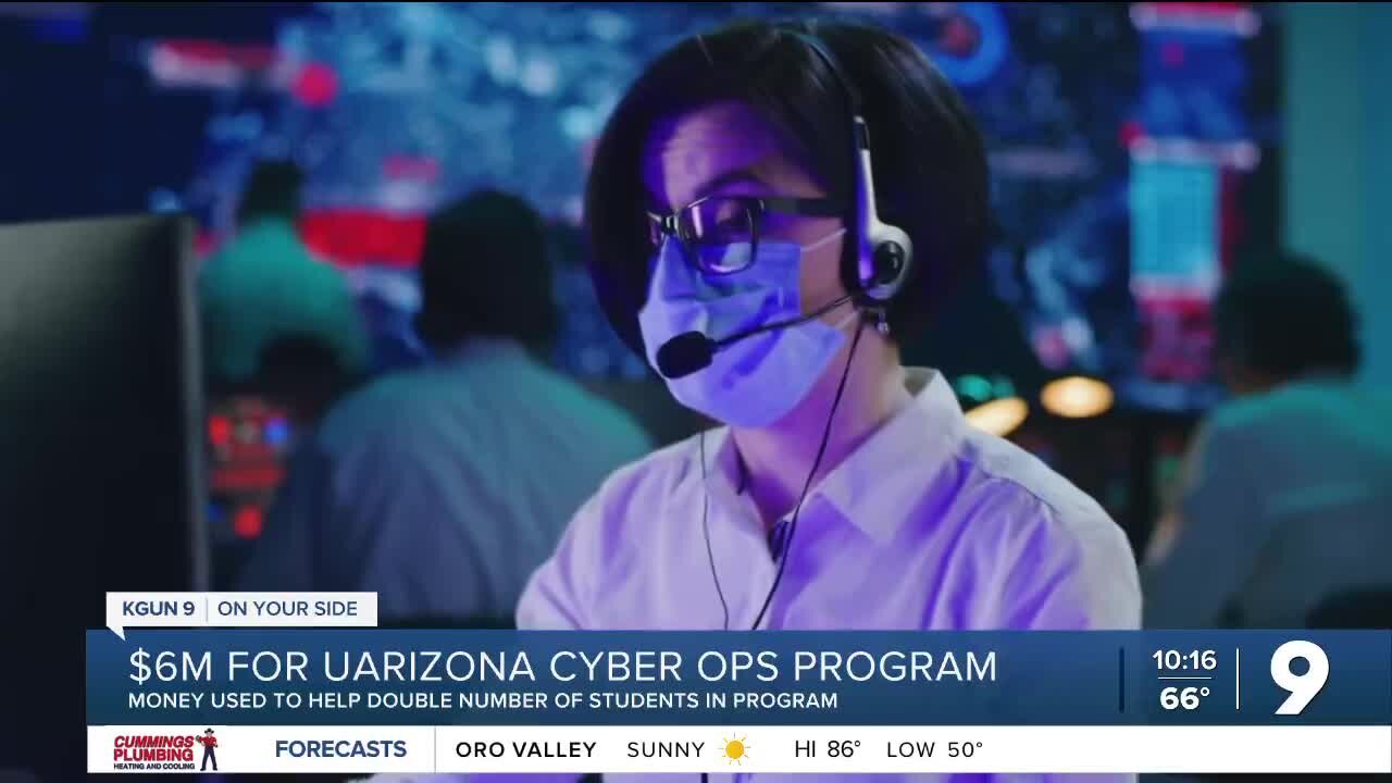 University of Arizona cyber operations program gets $6 million dollar grant from the state