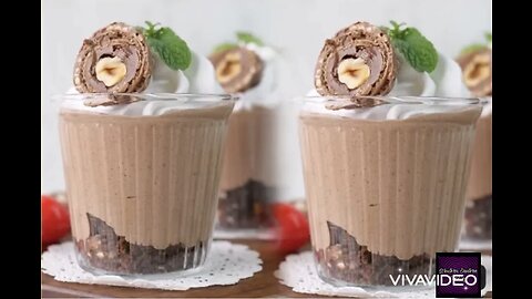 Ferrero Rocher Mousse Cups|Dessert Recipe