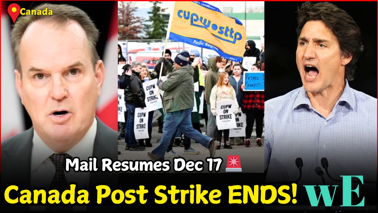 Canada Post Strike Ends: Workers Ordered Back, Mail Resumes Dec 17, 2024 - WorldEye