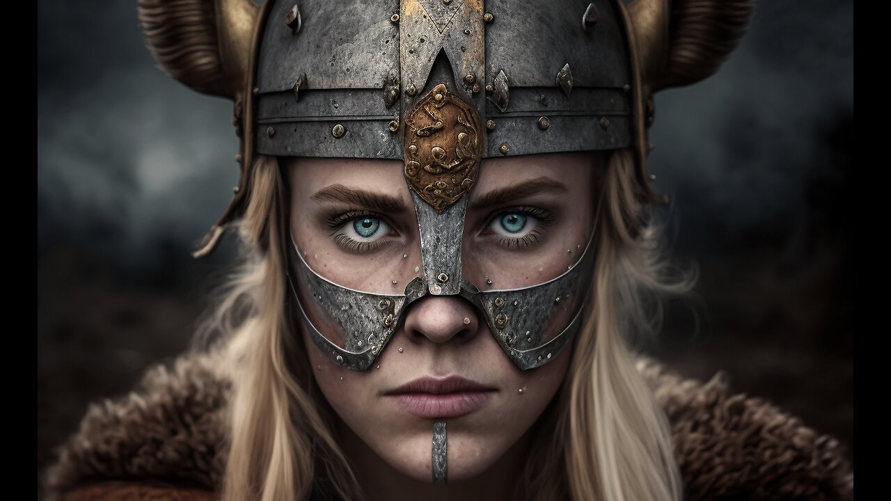 ACTRESSES as VIKING SHIELD MAIDENS / AI generated