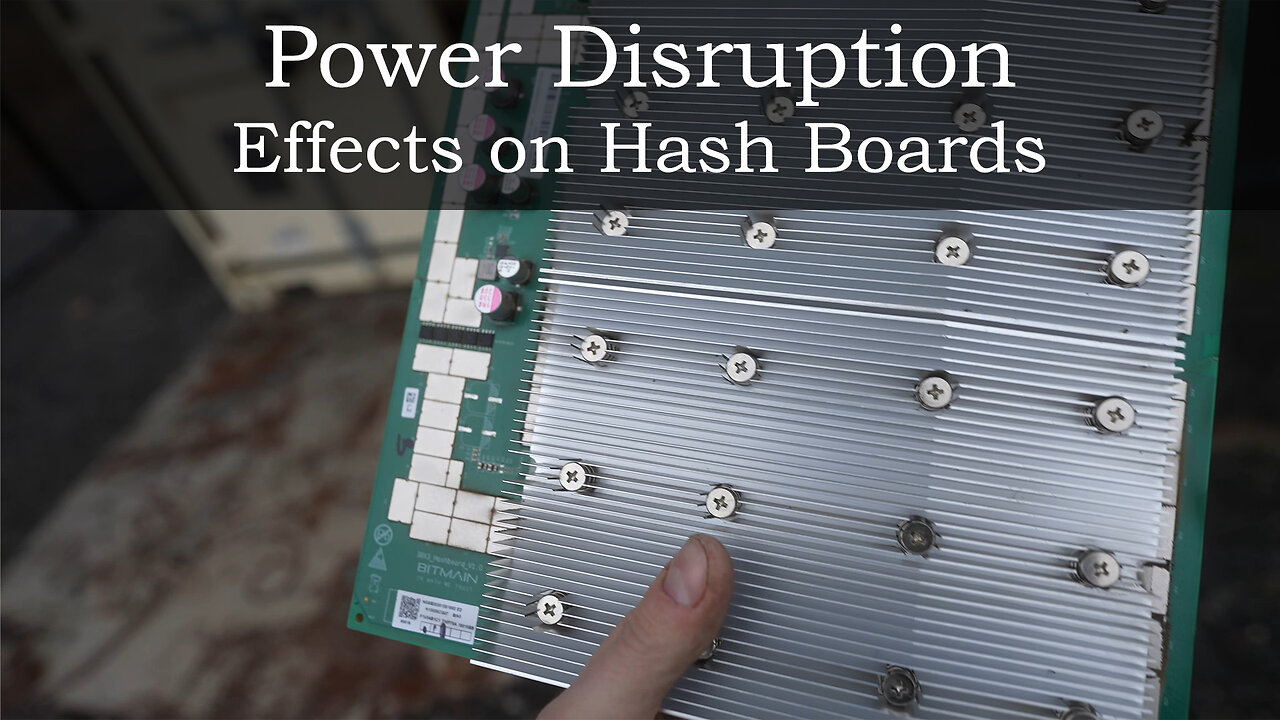 Bitcoin Mining Farm Power Disruption - Effect on Hash Boards