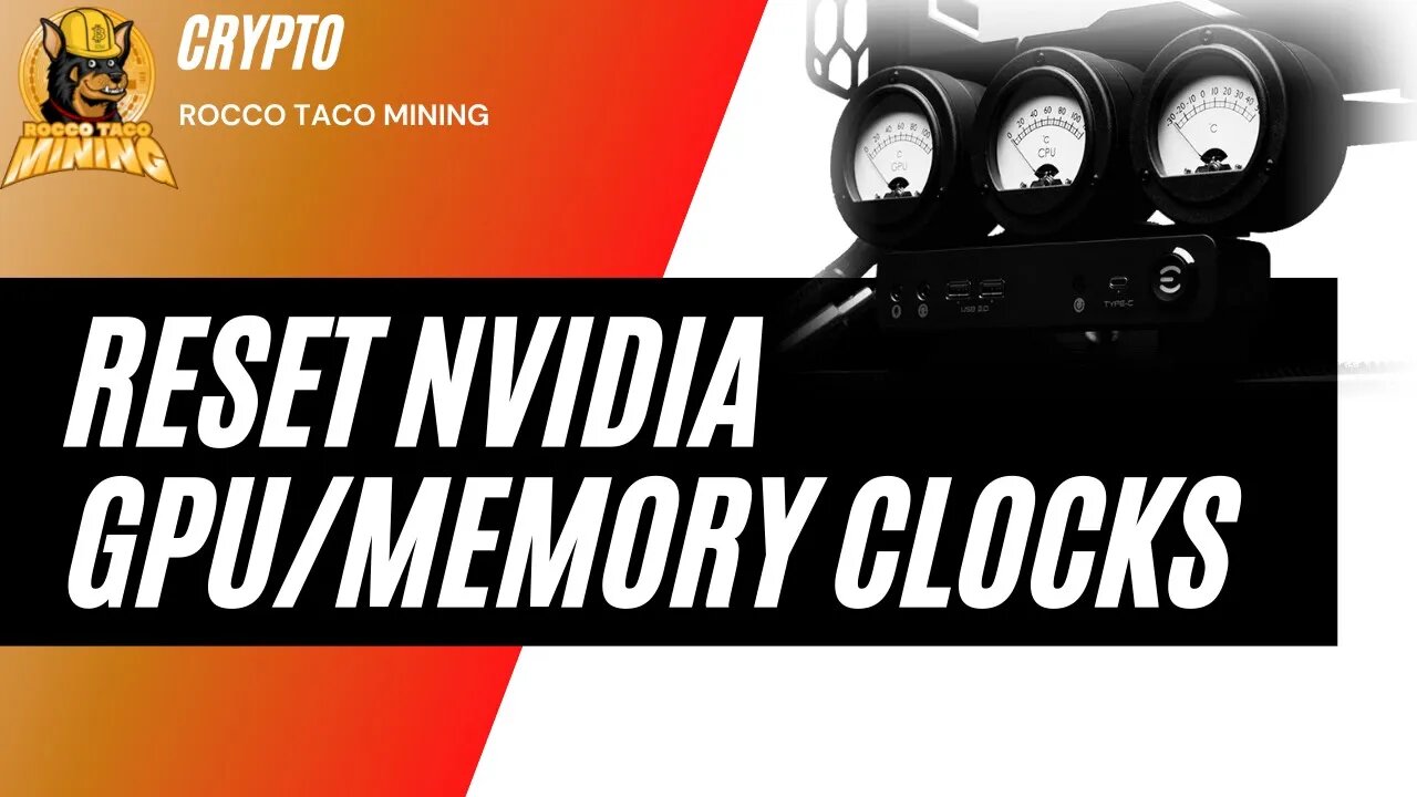 How To Force Reset GPU Clocks