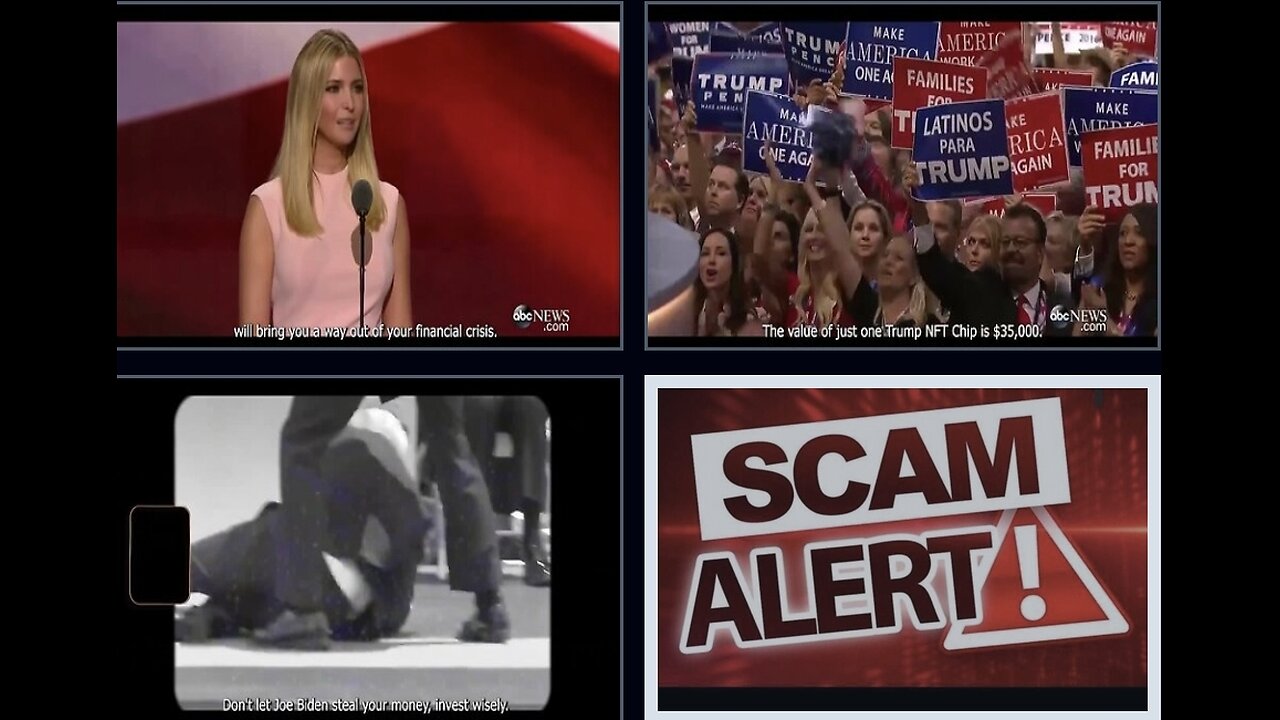 ⚠️ Scam Alert ⚠️ Trump NFT Chips by FAKE IVANKA TRUMP SPEECH - BE CAREFUL WHOM.U R FOLLOWING