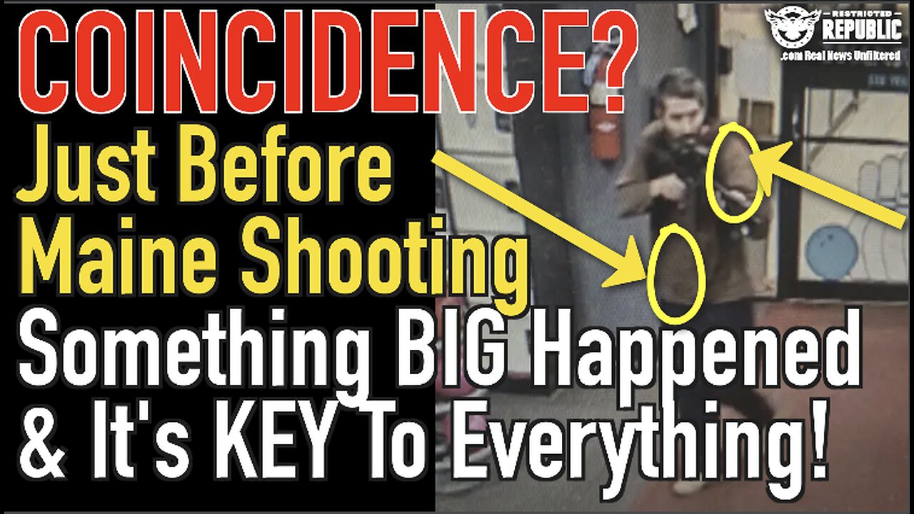 Coincidence? Just Before Lewiston Maine Shooting Something Big Happened & It’s Key To Everything!