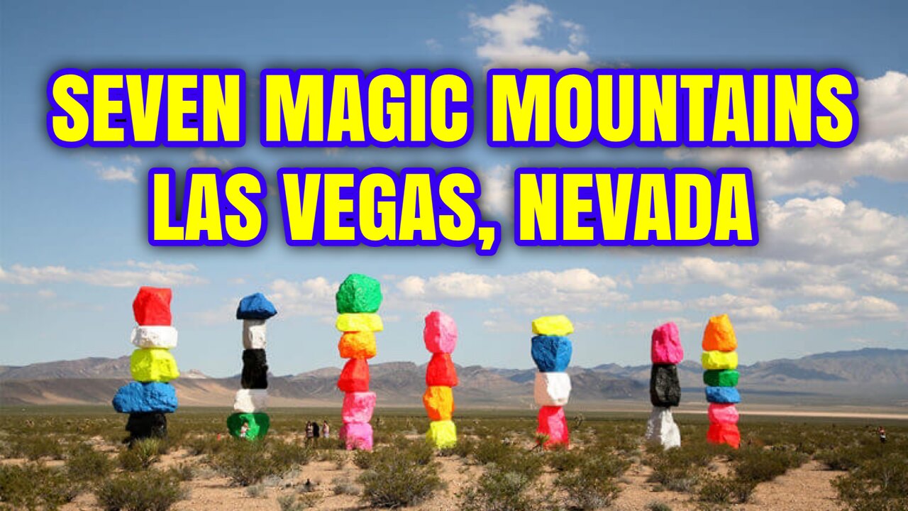 VLOG: SEVEN MAGIC MOUNTAINS ROCK ART | MUST SEE | LAS VEGAS, NEVADA