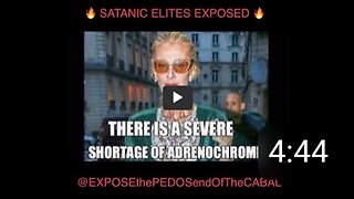 SATANIC ELITES EXPOSED - PART 1 — CELINE DION — ADRENOCHROME — NUNUNU