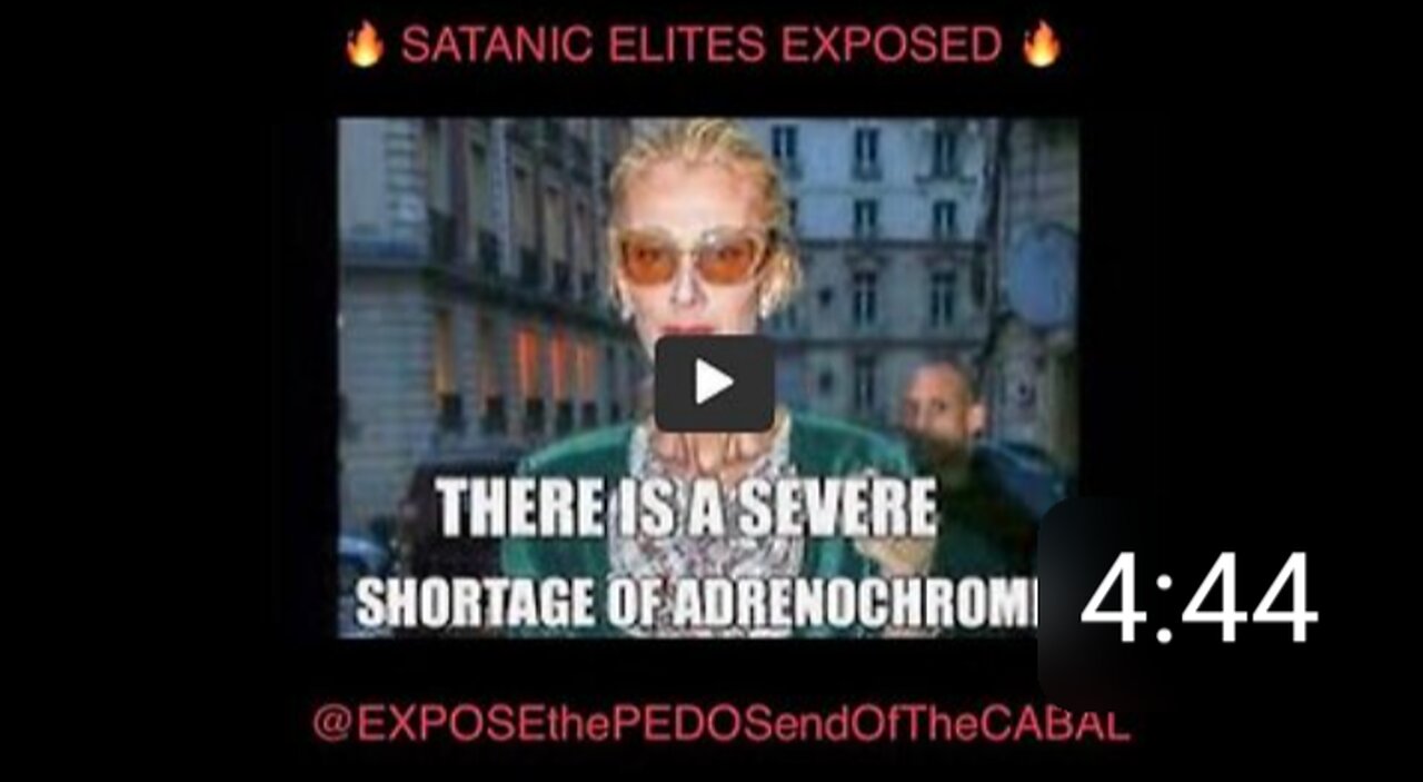 SATANIC ELITES EXPOSED - PART 1 — CELINE DION — ADRENOCHROME — NUNUNU