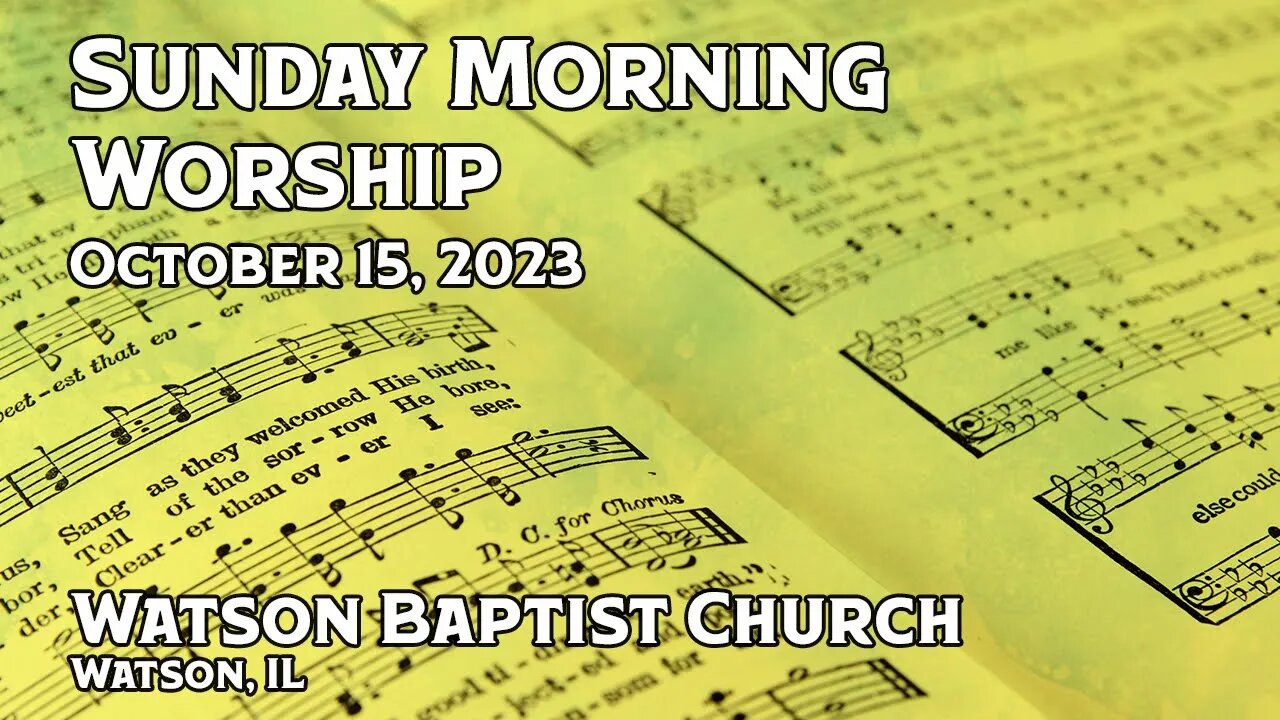 2023 10 15 Worship Service