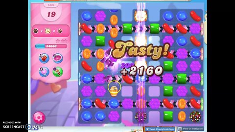 Candy Crush Level 1838 Audio Talkthrough, 1 Star 0 Boosters