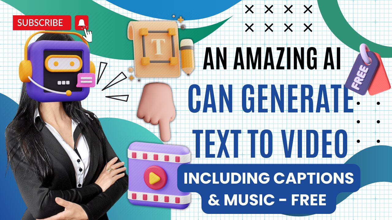 An Amazing AI Tool | Can Create Video From Text | Including Captions & Background Music | For Free