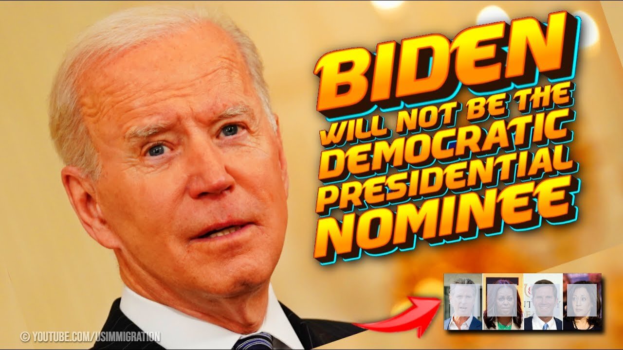 JUST NOW: BIDEN will not be Democratic Presidential Nominee for 2024