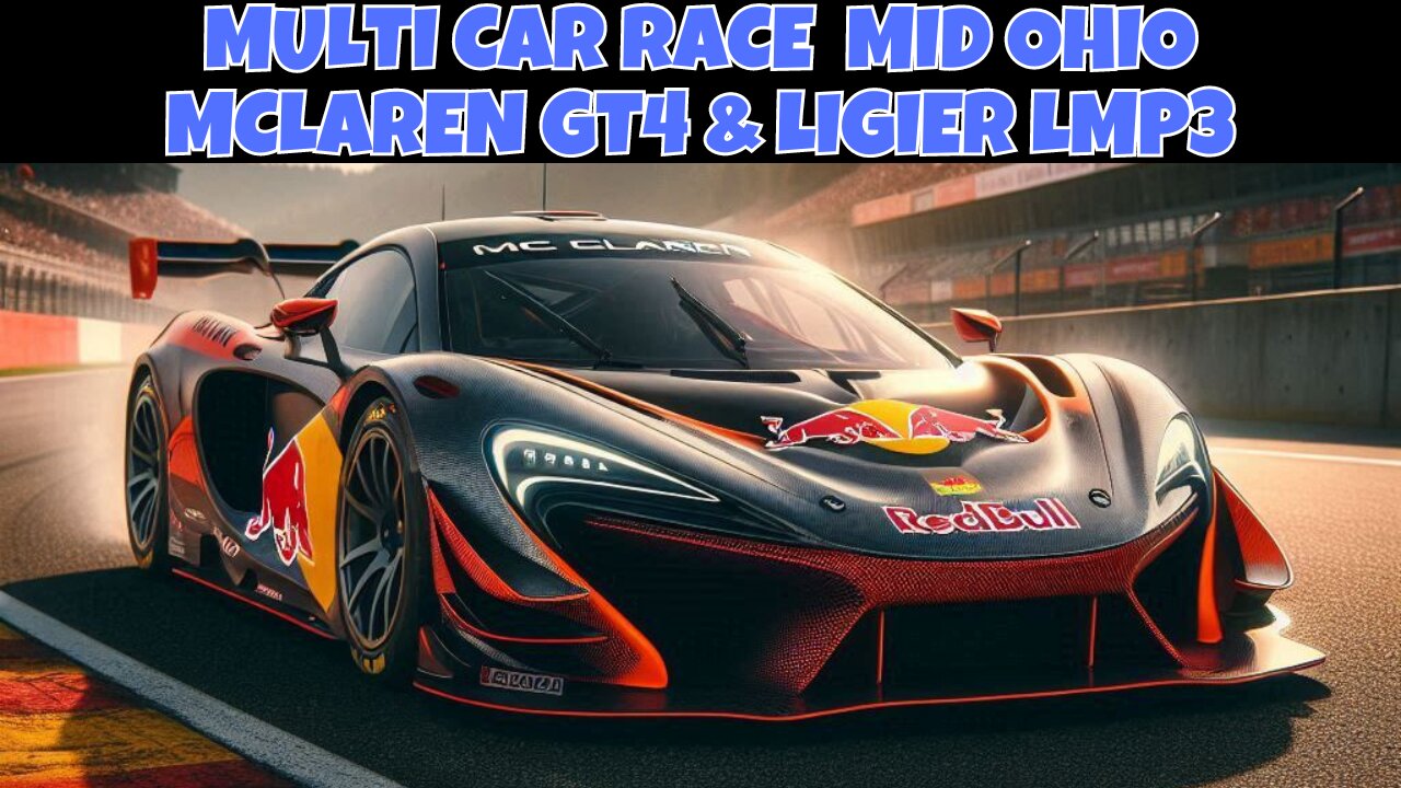 Insane Multi Car Race: Mclaren & Ligier Battle at Mid Ohio