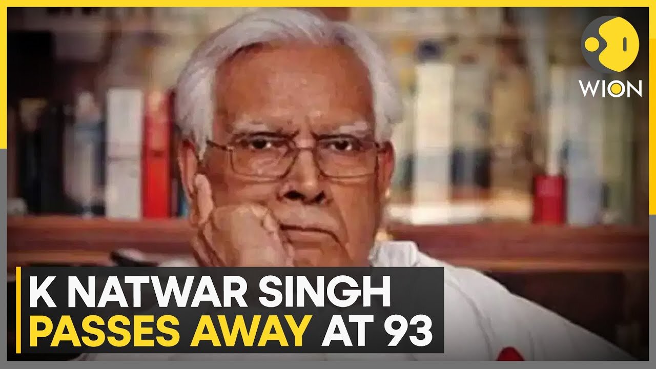 India's Former EAM K. Natwar Singh passes away, Jaishankar pays tribute | WION