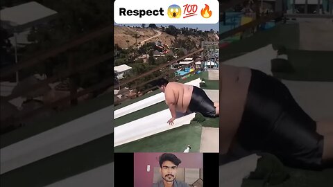 Respect 😱🔥💯 heavy man jump #shortsviral