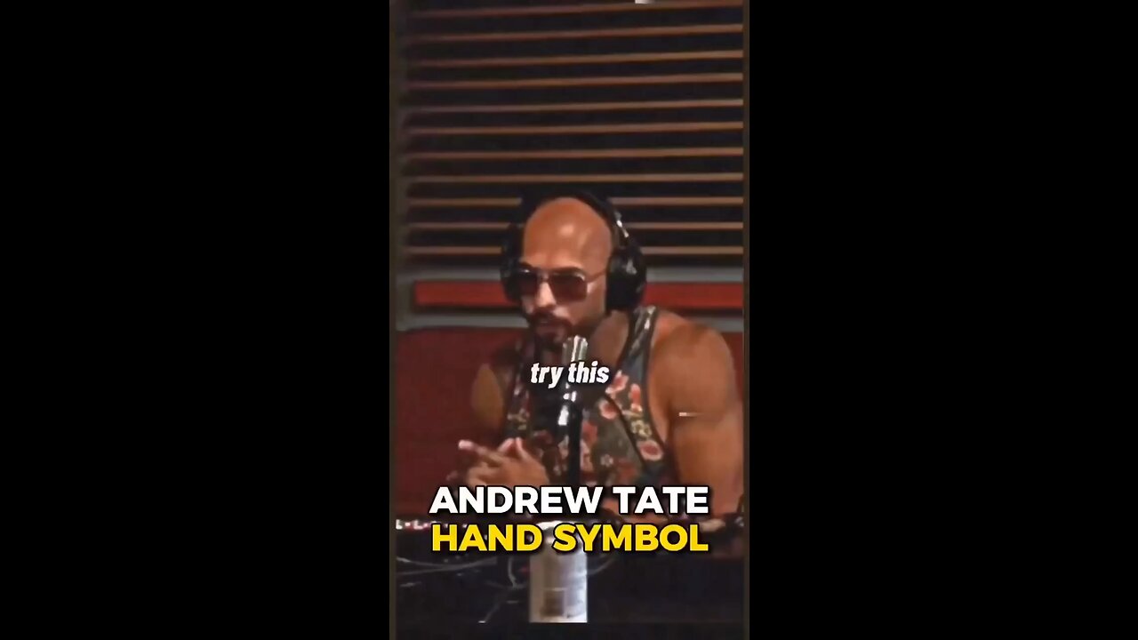 Andrew Tate hand sign