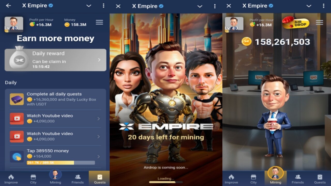 X Empire | How To Get 12 Millions Coins | Completing All Daily Quests | Telegram Crypto Mining Bot