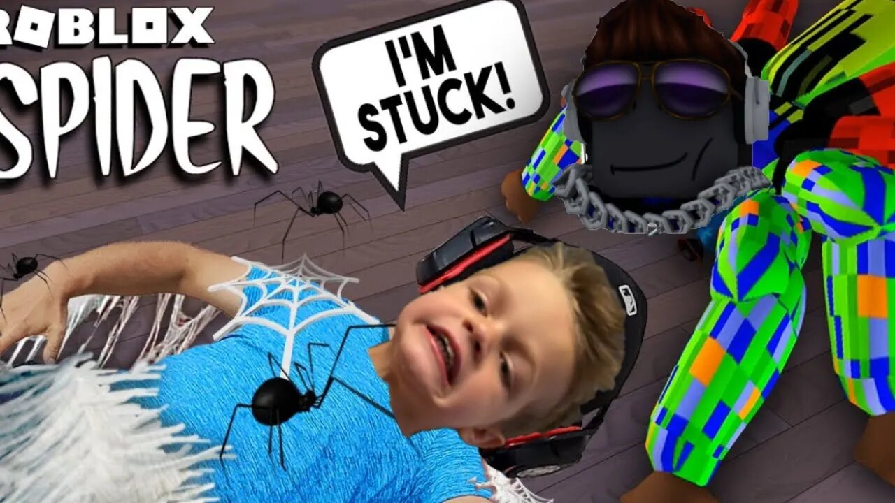 ROBLOX SPIDER, 5 YEAR OLD TRIES AGAIN AND WINS??????