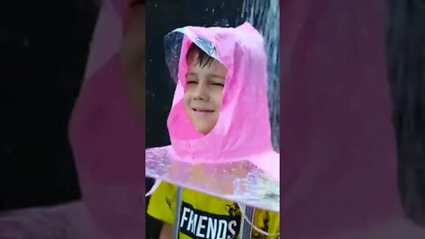 Amazing gadget for the child in rainy weather | Cute umbrella hat! | Smart Gadgets for Kids #shorts