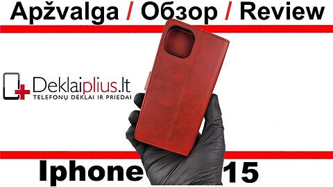 Dirbtinos odos dėklas su 4 skyreliais - raudonas Apple Iphone 15