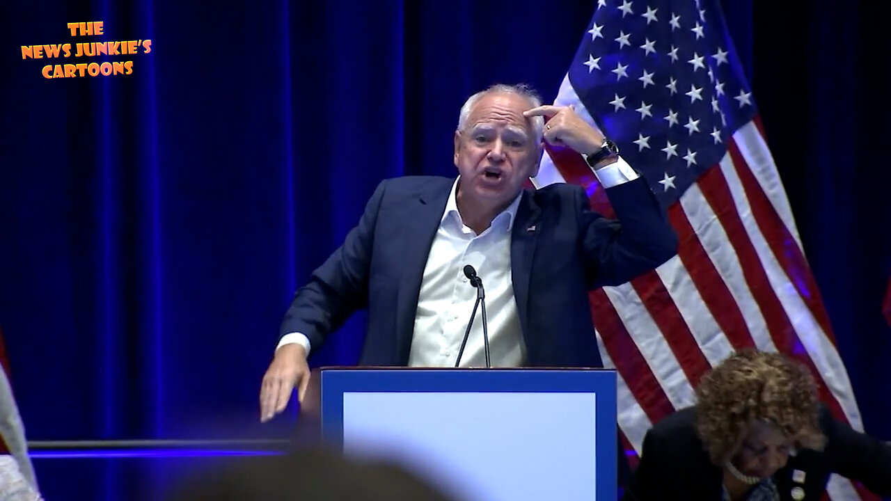 I saw it, so now you have to see it too: Democrat Walz surprises DNC Women's Caucus meeting.