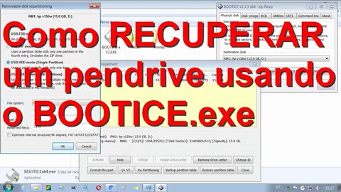 Como recuperar um pendrive usando o aplicativo Bootice