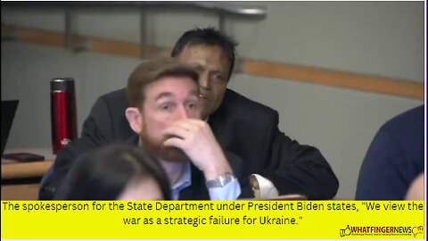 The spokesperson for the State Department under President Biden states