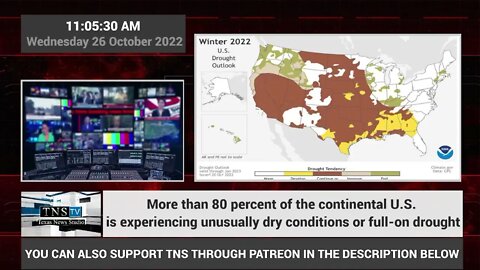 80 percent of the continental U.S. is experiencing unusually dry conditions or full-on drought