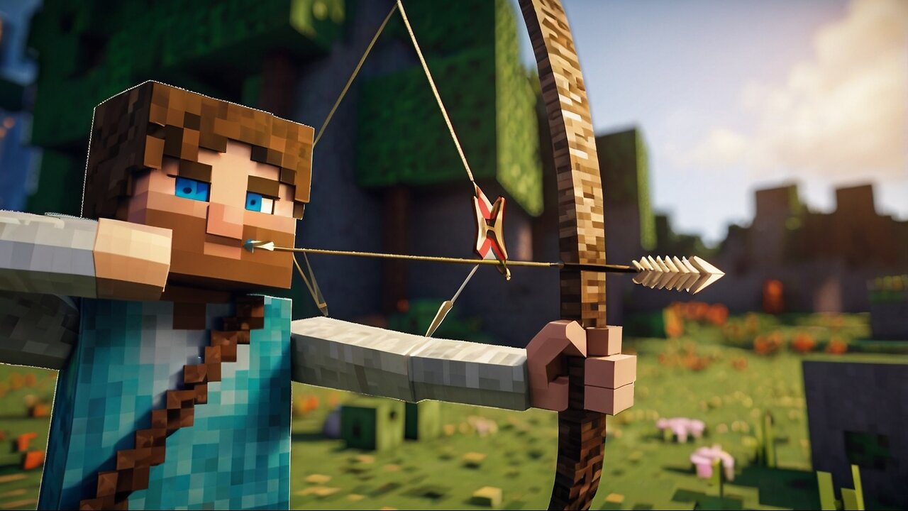 Minecraft | How To Make A Bow And Arrow Mini Game