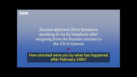 Diplomat Boris Bondarev resigns over Ukraine war saying he has never been so ashamed of his country