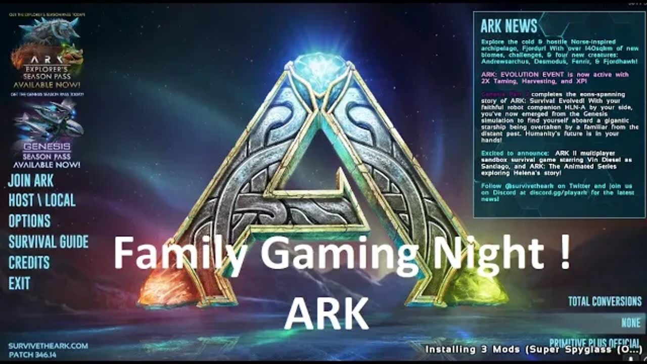 Ark: Survival Evolved - Playing Crystal Isles with the kids!