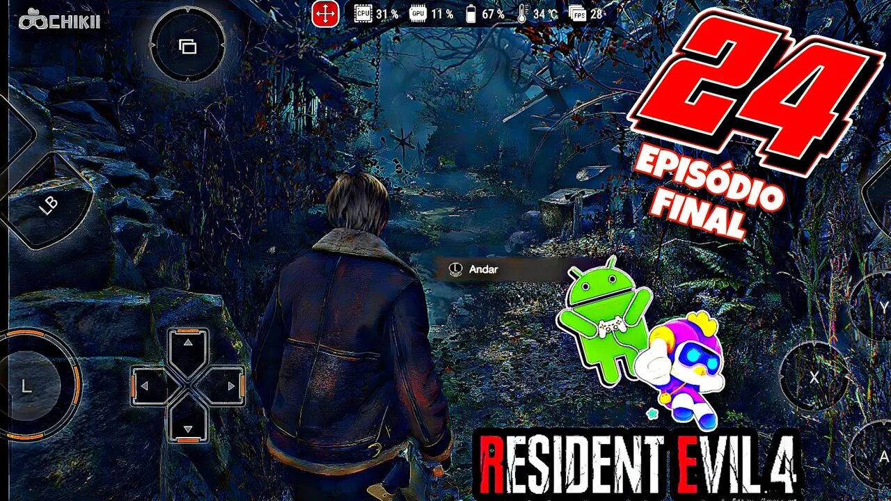 RESIDENT EVIL 4 REMAKE JOGANDO NO CELULAR| COM O APLICATIVO CHIKII EP24 EP FINAL