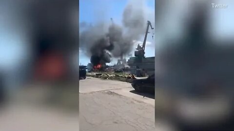 Video Russia strikes port of Odesa despite deal signed hours ago Daily Mail Online