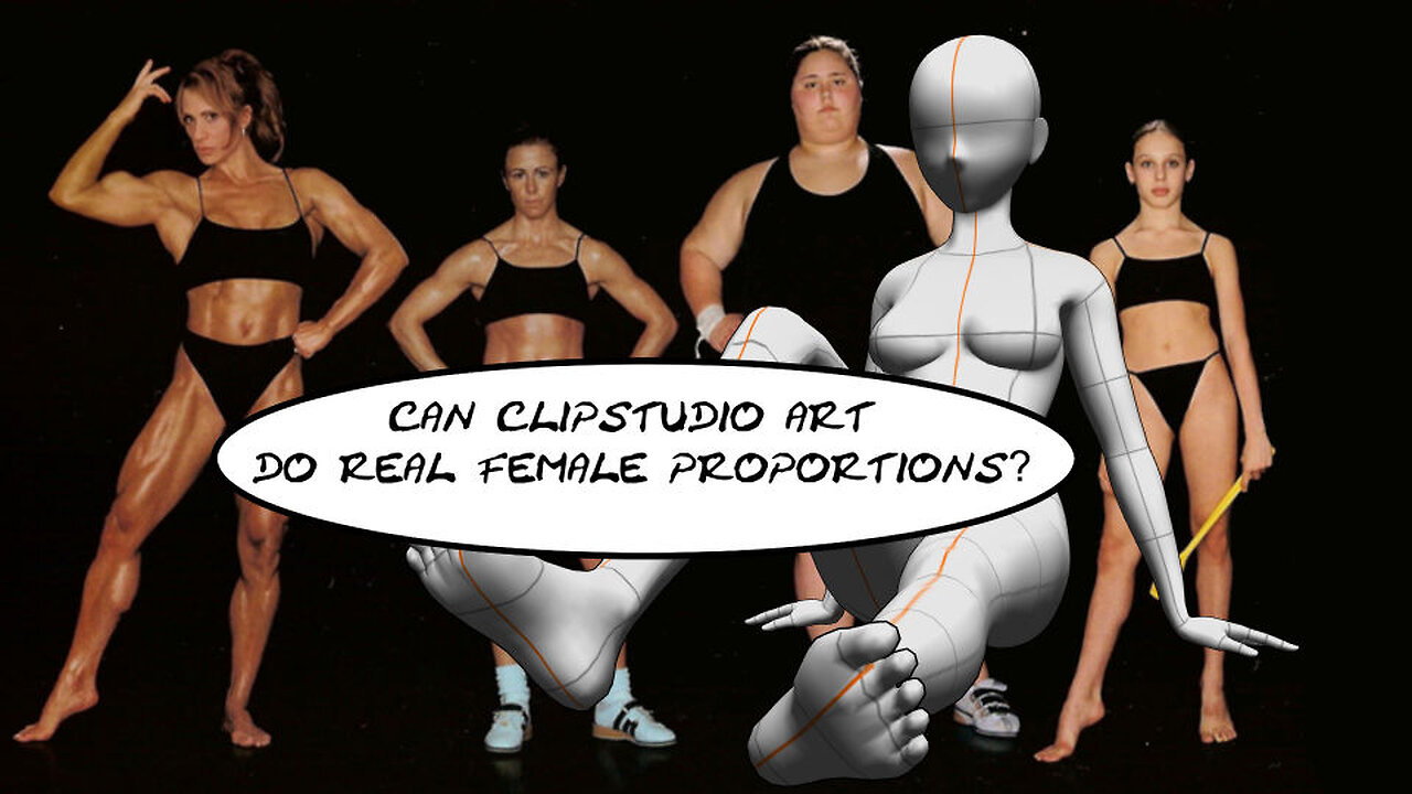 can clipstudio art do real female proportions?